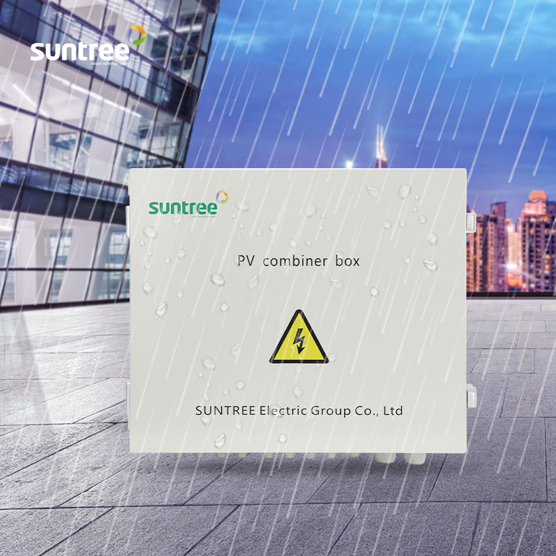 Solar Combiner Box - Suntree 8 in 1 Out Metall-Solarsaiten-Anschlussdose,