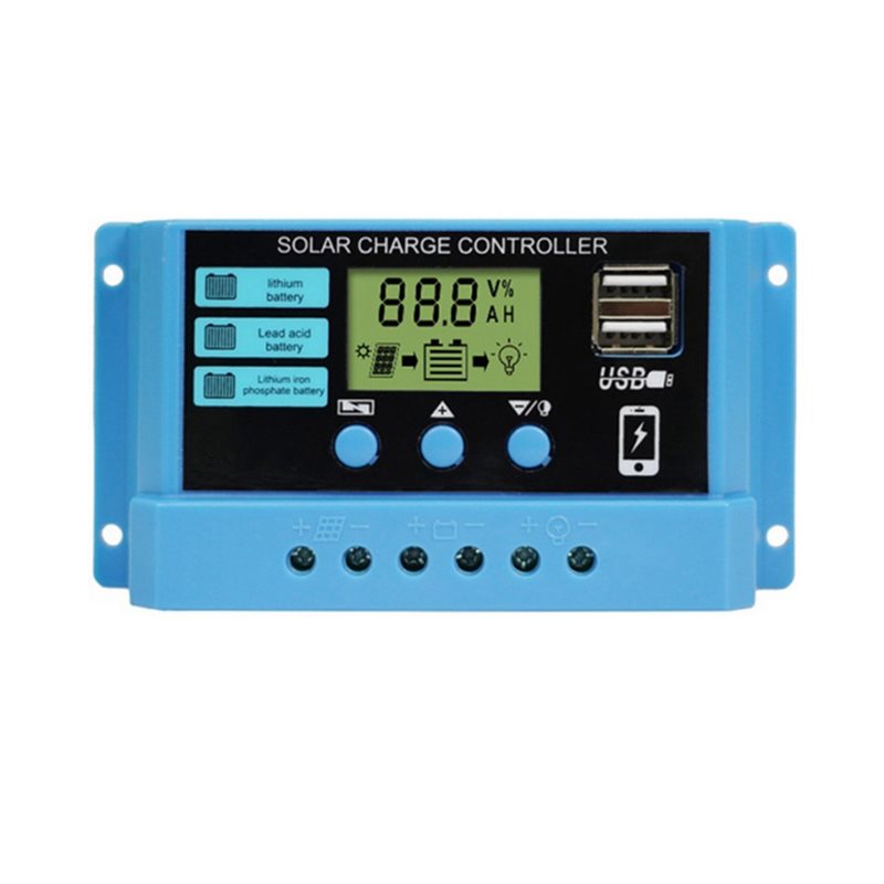 Pwm Charge Controller - ABVO-Stabilisatoren 10A PWM Solar-Laderegler 12V 24V