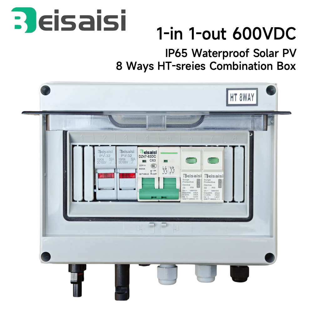 Solar Combiner Box - 1 Eingang 1 Ausgang Solar-Photovoltaik-Kombiniererbox mit