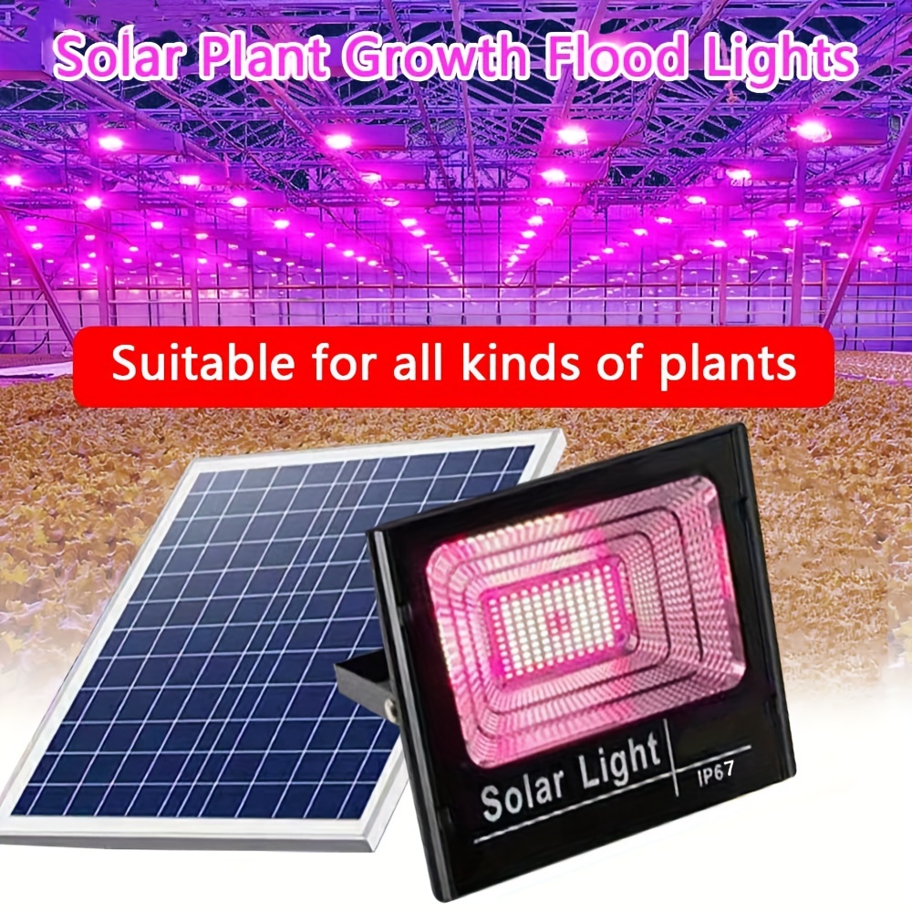Renewable Energy Project - 35/60 W Solar-LED-Wachstumslicht, Vollspektrum-Flutlicht, Pflanzenwachstumslicht, ferngesteuerte