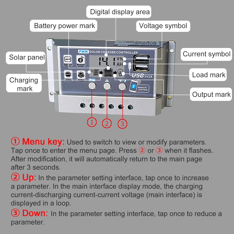 12V/24V 10A/20A/30A/40A/50A Ho – Pwm Charge Controller Bewertung und Preis
