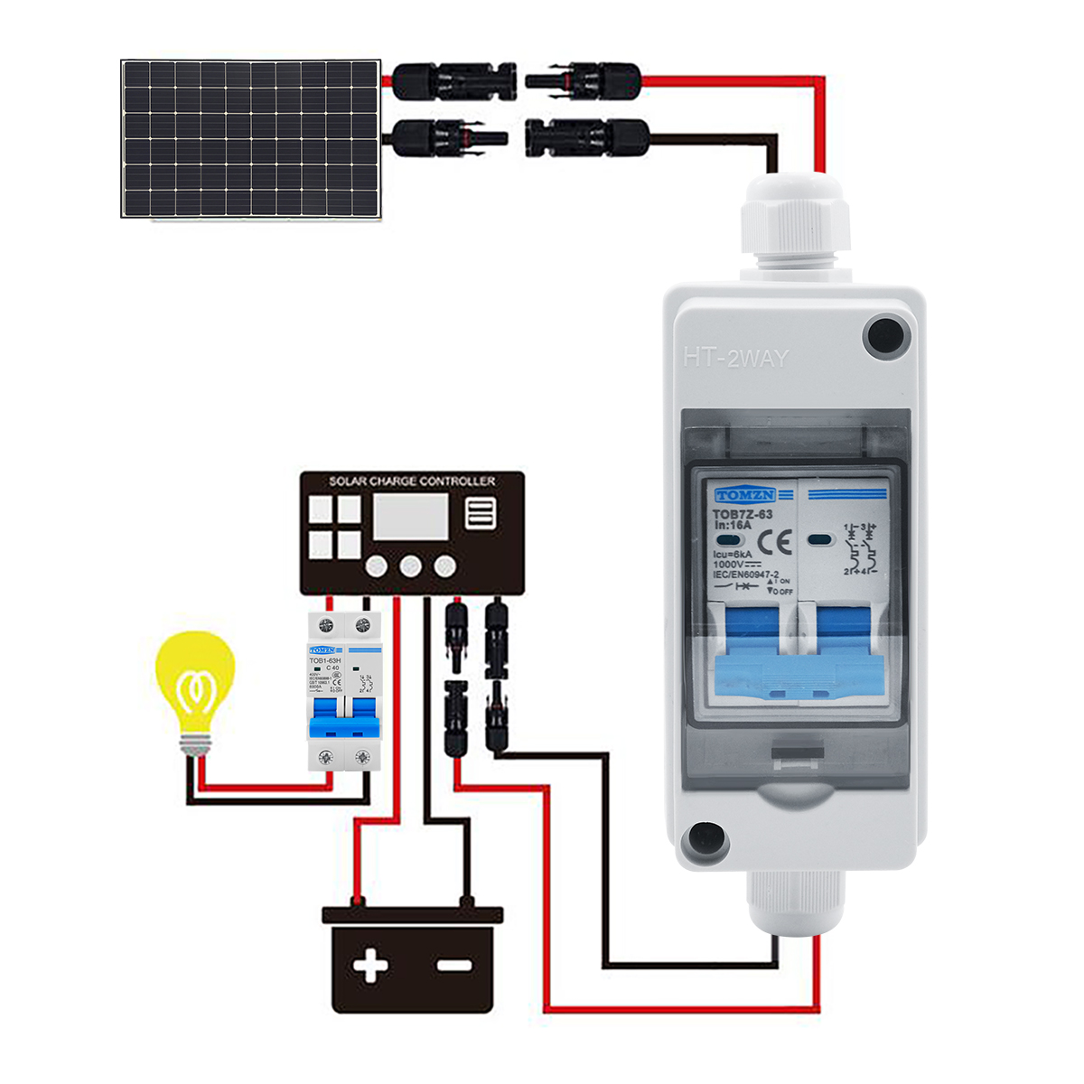 1 Stück TOMZN Solar-Photovolta – Solar Combiner Box Bewertung und Preis