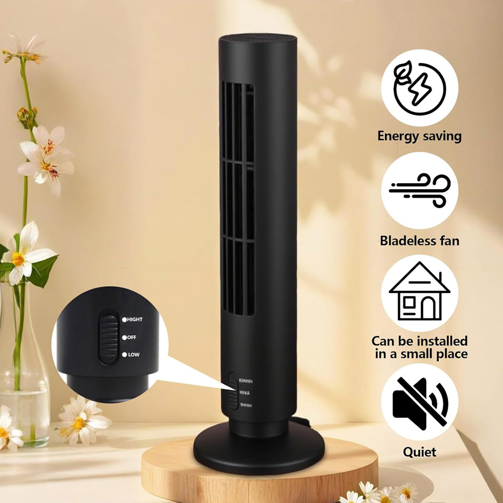 1 Stück Tragbarer Luftkühler V – Mini Wind Turbine Vertical Bewertung und Preis