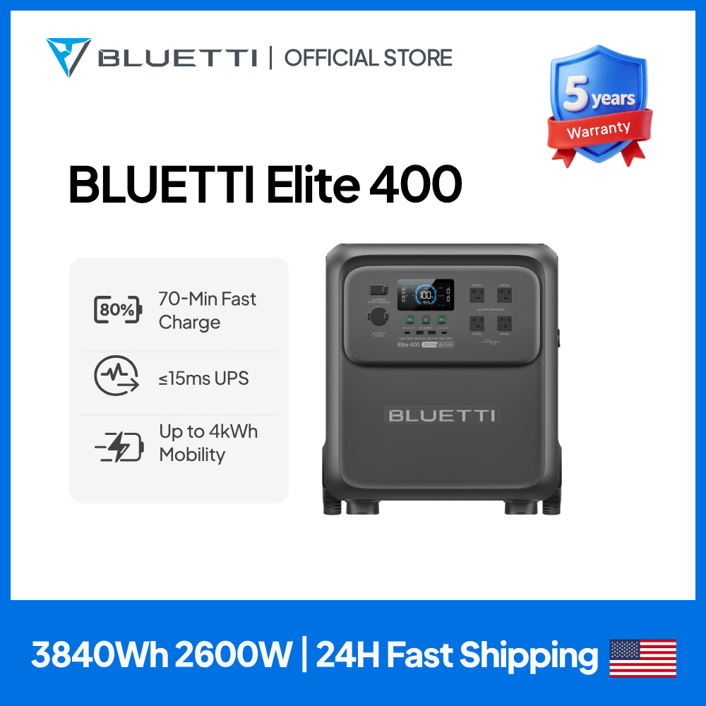 BLUETTI Elite 400 2600W 3840Wh – Lifepo4 Battery Pack Bewertung und Preis