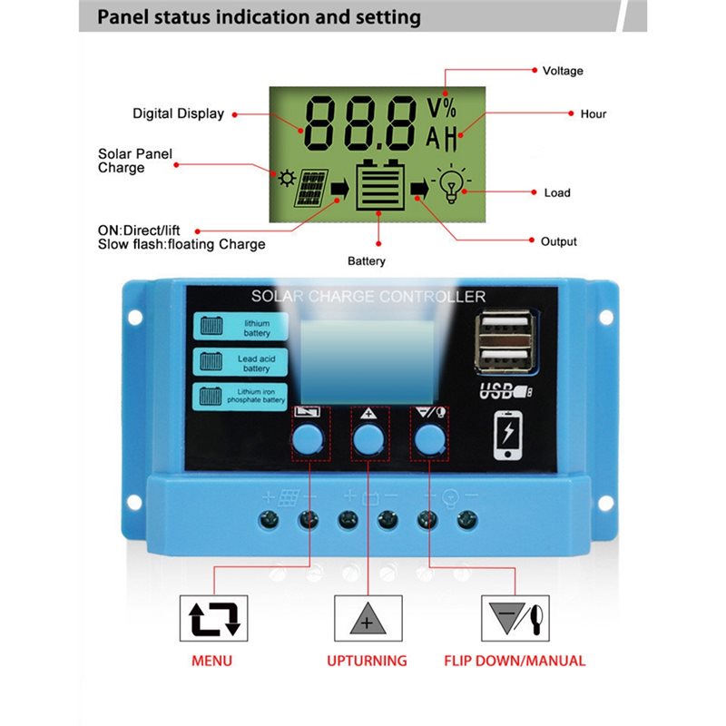 ABVO-Stabilisatoren 10A PWM So – Pwm Charge Controller Bewertung und Preis