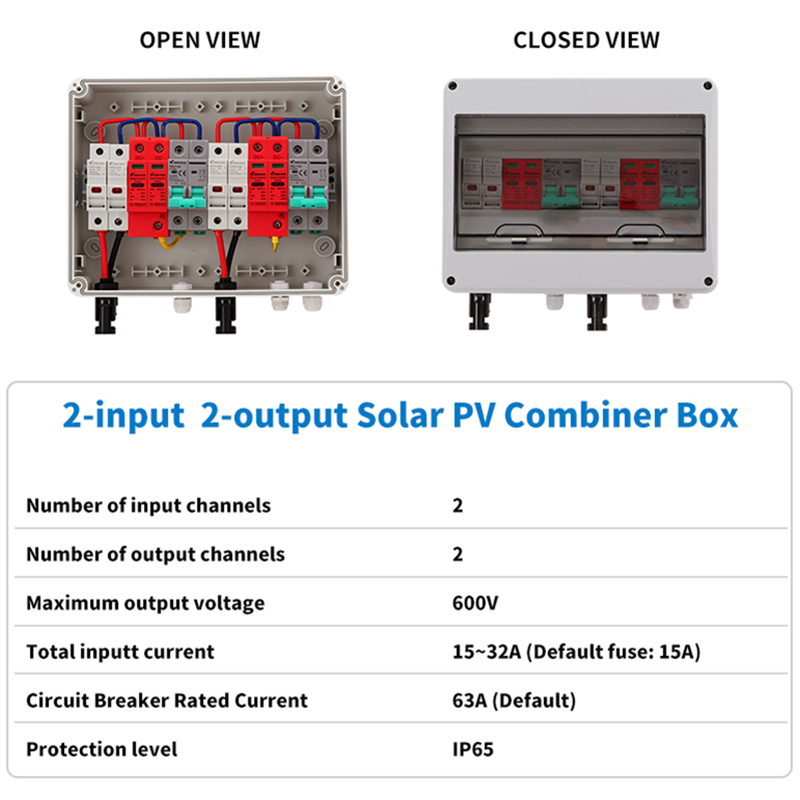 Vollkupfer-PV-Combiner-Box 600 – Solar Combiner Box Bewertung und Preis