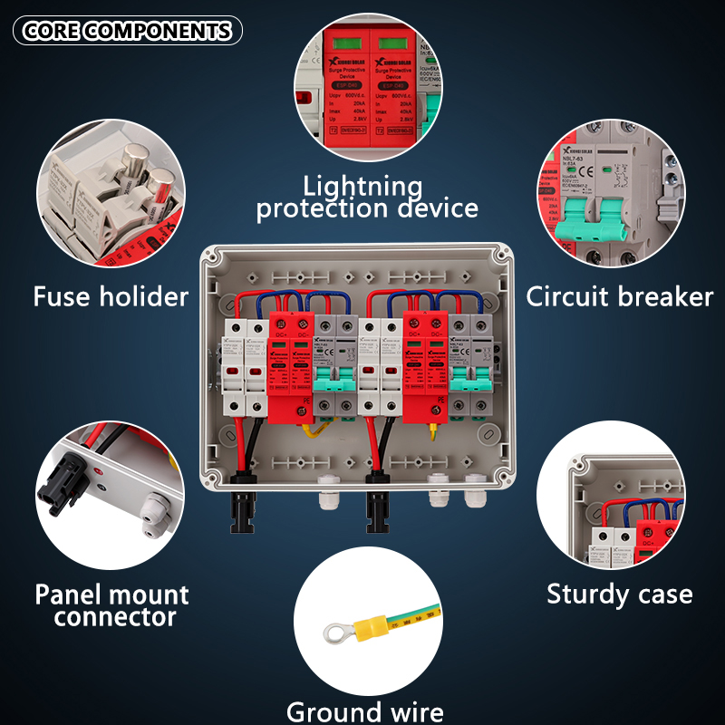 Vollkupfer-PV-Combiner-Box 600 – Solar Combiner Box Bewertung und Preis