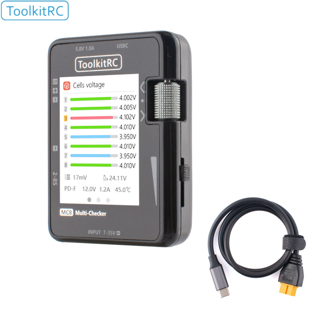 ToolkitRC MC8 Mini-Cell-Checke – Pwm Charge Controller Bewertung und Preis